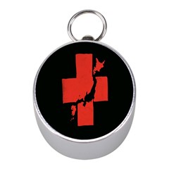 Sign Health Red Black Mini Silver Compasses