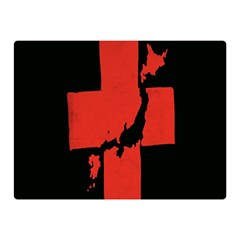 Sign Health Red Black Double Sided Flano Blanket (mini) 