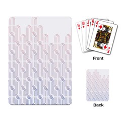 Seamless Horizontal Modern Stylish Repeating Geometric Shapes Rose Quartz Playing Card by Mariart