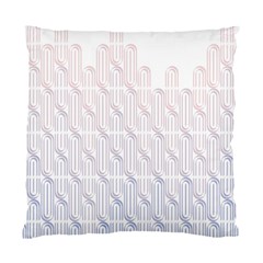 Seamless Horizontal Modern Stylish Repeating Geometric Shapes Rose Quartz Standard Cushion Case (one Side)