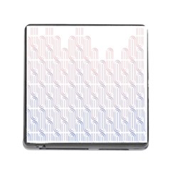 Seamless Horizontal Modern Stylish Repeating Geometric Shapes Rose Quartz Memory Card Reader (square)