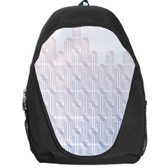 Seamless Horizontal Modern Stylish Repeating Geometric Shapes Rose Quartz Backpack Bag