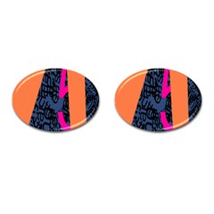 Recursive Reality Number Cufflinks (oval)