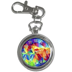 Triangles Space Rainbow Color Key Chain Watches