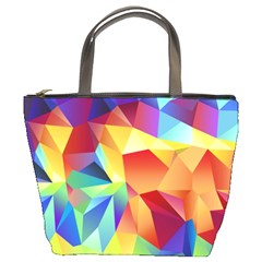 Triangles Space Rainbow Color Bucket Bags