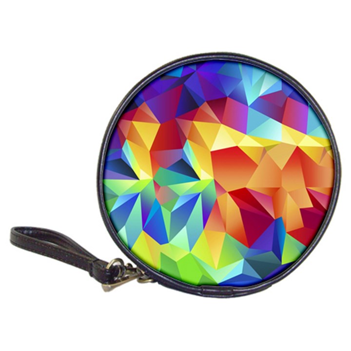 Triangles Space Rainbow Color Classic 20-CD Wallets