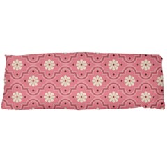 Sunflower Star White Pink Chevron Wave Polka Body Pillow Case (dakimakura)