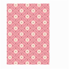 Sunflower Star White Pink Chevron Wave Polka Large Garden Flag (two Sides) by Mariart