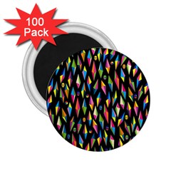 Skulls Bone Face Mask Triangle Rainbow Color 2 25  Magnets (100 Pack)  by Mariart