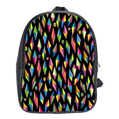 Skulls Bone Face Mask Triangle Rainbow Color School Bags (xl) 