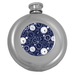 World Clocks Round Hip Flask (5 Oz)