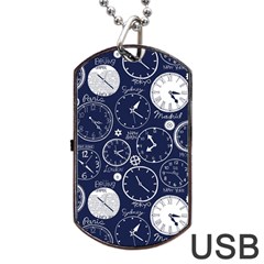 World Clocks Dog Tag Usb Flash (one Side)