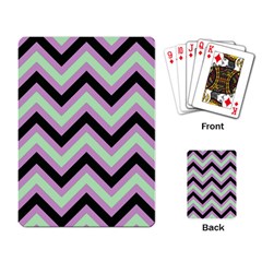 Zigzag pattern Playing Card