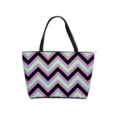 Zigzag pattern Shoulder Handbags