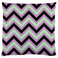 Zigzag pattern Large Cushion Case (One Side)