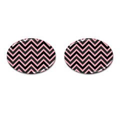 Zigzag Pattern Cufflinks (oval)