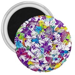 Lilac Lillys 3  Magnets by designworld65