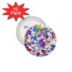 Lilac Lillys 1 75  Buttons (10 Pack)