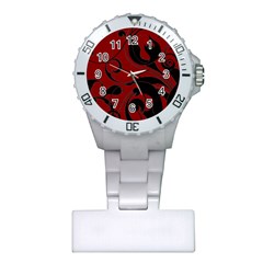 Floral pattern Plastic Nurses Watch