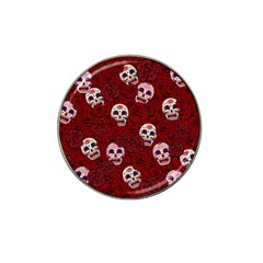 Funny Skull Rosebed Hat Clip Ball Marker