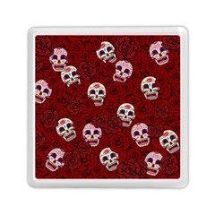 Funny Skull Rosebed Memory Card Reader (square) 