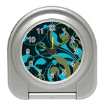 Floral pattern Travel Alarm Clocks Front