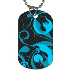 Floral Pattern Dog Tag (two Sides) by Valentinaart