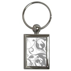 Floral Pattern Key Chains (rectangle)  by Valentinaart