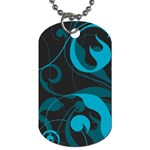 Floral pattern Dog Tag (Two Sides) Back