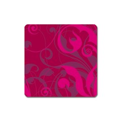 Floral Pattern Square Magnet by Valentinaart