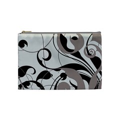 Floral Pattern Cosmetic Bag (medium)  by Valentinaart