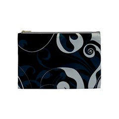 Floral Pattern Cosmetic Bag (medium)  by Valentinaart