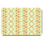 Ethnic Orange Pattern Large Doormat  30 x20  Door Mat