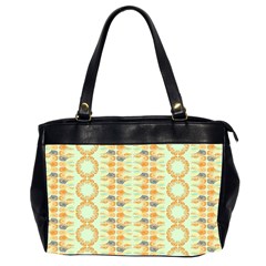 Ethnic Orange Pattern Office Handbags (2 Sides)  by linceazul
