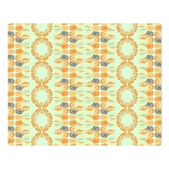 Ethnic Orange Pattern Double Sided Flano Blanket (large)  by linceazul