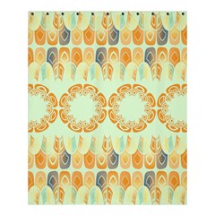 Ethnic Orange Pattern Shower Curtain 60  X 72  (medium)  by linceazul