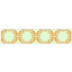 Ethnic Orange Pattern Flano Scarf (Small)  Front