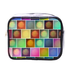 Multicolored Suns Mini Toiletries Bags