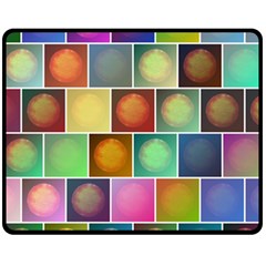 Multicolored Suns Fleece Blanket (medium)  by linceazul