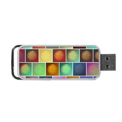 Multicolored Suns Portable Usb Flash (one Side) by linceazul