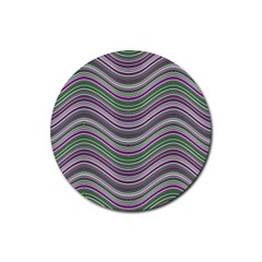 Abstraction Rubber Coaster (round)  by Valentinaart