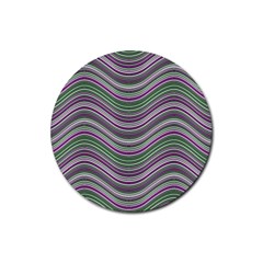 Abstraction Rubber Round Coaster (4 Pack)  by Valentinaart