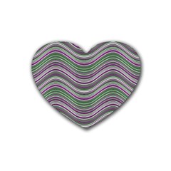 Abstraction Rubber Coaster (heart)  by Valentinaart