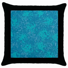 Abstraction Throw Pillow Case (black) by Valentinaart