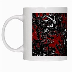 Abstraction White Mugs