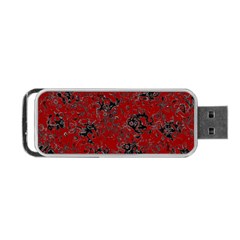 Abstraction Portable Usb Flash (one Side) by Valentinaart