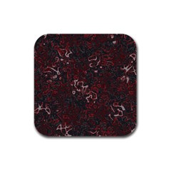 Abstraction Rubber Square Coaster (4 Pack)  by Valentinaart