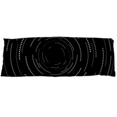 Abstract Black White Geometric Arcs Triangles Wicker Structural Texture Hole Circle Body Pillow Case (dakimakura) by Mariart