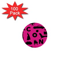Car Plan Pinkcover Outside 1  Mini Buttons (100 Pack)  by Mariart