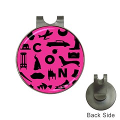 Car Plan Pinkcover Outside Hat Clips With Golf Markers by Mariart